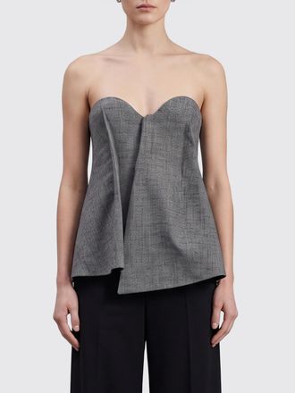 Magda Butrym Off-The-Shoulder Merino Wool Top with a Sweetheart Neckline