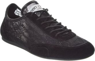 Jimmy Choo London Sunny Lace & Leather Sneaker
