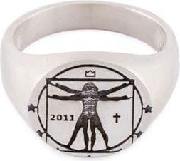 Serge DeNimes Vitruvian Signet Ring in Silver at Nordstrom, Size 10.5