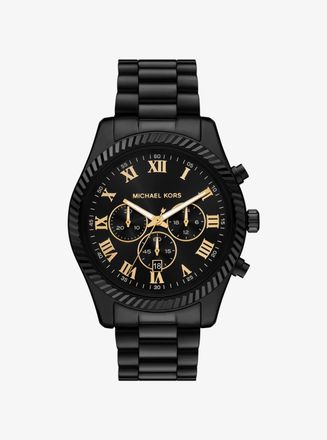 Michael Kors Oversized Lexington Black-Tone Watch
