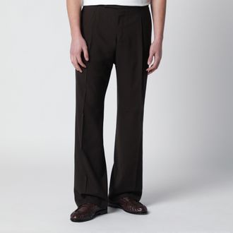 Pantaloni Torino Brown wool trousers
