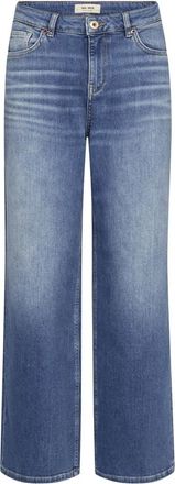Mos Mosh Wide Jeans - Dames - Loose Fit Jeans - Blauw - W32 - Jeans