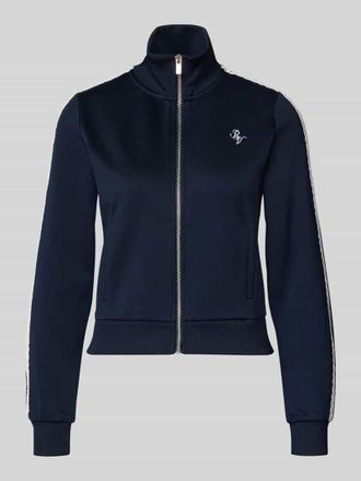 Review Regular Fit Trackjacke mit Logo-Stitching in Dunkelblau, Gr&ouml;&szlig;e XL