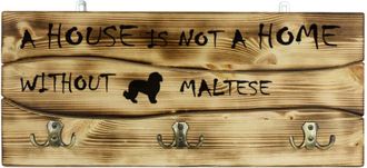 OEM Malt&eacute;s, Bich&oacute;n Malt&eacute;s, Malt&eacute;s - Percha Con Perro, Expositor De Medallas, Decoraci&oacute;n Del Hogar De Art-dog
