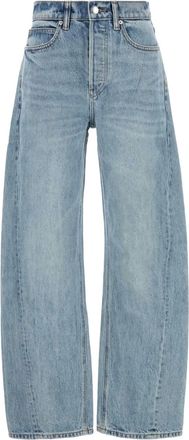 Alexander Wang Jeans con applicazione logo - Blu