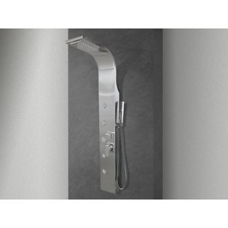 Nala Nala - Panel De Ducha Hidromasaje Con Cuatro Funciones En Acero Cepillado Producto (gio.02)