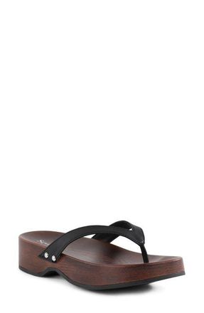 Seychelles Dreaming Out Loud Platform Flip Flop in Black at Nordstrom, Size 10