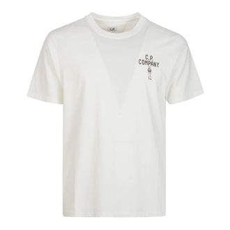 C.P. Company T-Shirts, male, White, Size: L British Sailor T-Shirt