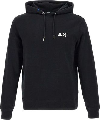 Sun 68 Katoenen Hoodie met Verstelbaar Trekkoord - Heren - Hoodies - Zwart - S - Katoen - Hoodies & sweatvesten