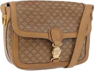 Celine Pre-owned Vintage Shoulder Bag - Dames - Vintage Schoudertas - Beige - ONE Size - Leer - Vintage