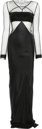 Rick Owens Combo Gown - Dames - Avondkleed - Zwart - XS - Tule - Kleedjes