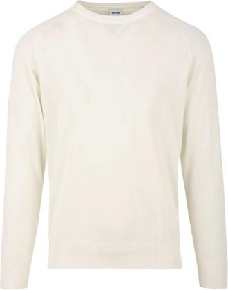 Aspesi Sweaters - Heren - Sweatshirts - Wit - XL - Katoen - Hoodies & sweatvesten
