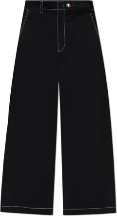 Moncler Wijde Broek - Heren - Wijde Broeken - Zwart - M - Katoen - Broeken