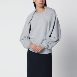 Dries Van Noten M&eacute;lange grey cotton sweatshirt