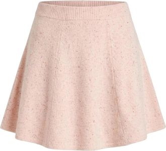 LoveShackFancy Lanchester Elastische Rok - Dames - Korte rokken - Roze - XS - Leer - Rokken