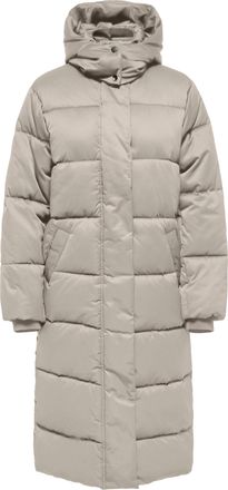 Jacqueline de Yong Steppmantel JDY JDYMAJA LONG PADDED JACKET OTW YFM NOOS, Damen, Gr. XL, chateau gray detail:dtm jdy lining, Steppware, Obermaterial: 100% Polyester, u
