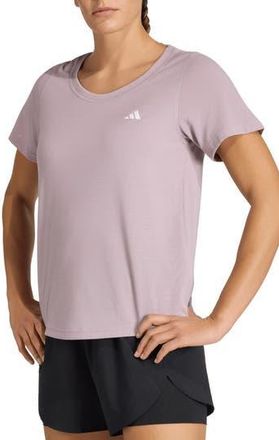 adidas Workout Essentials Scoop Neck T-Shirt in Preloved Fig at Nordstrom Rack, Size X-Small