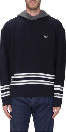 Emporio Armani Sudadera con Capucha - Sweatshirts & Hoodies - Hombre - Azul - XL