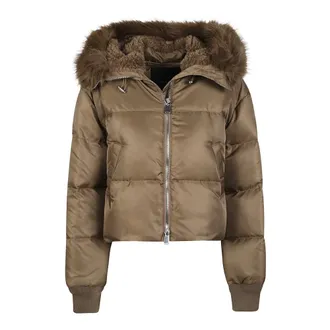 Pinko Pinko, Jassen, Dames, Bruin, M, Winter Jassen