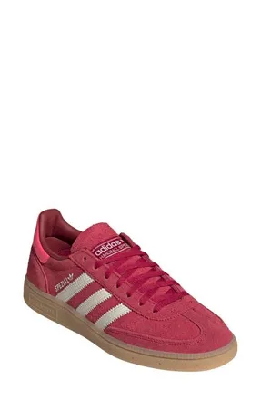 adidas Handball Spezial Sneaker in Red/Off White/Solar Turbo at Nordstrom, Size 10.5