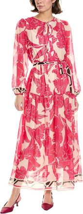 Julia Jordan Printed Chiffon Maxi Dress