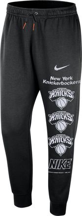 Nike New York Knicks Courtside Nike Mens NBA Club Fleece Jogger Pants in Black | HV9783-010