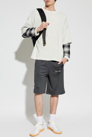 Palm Angels Sweatshirt With Print, Mens, White