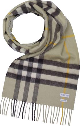 Burberry kasjmier omkeerbare sjaal greige