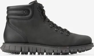 Cole Haan Mens ZER&Oslash;GRAND Remastered Waterproof Hiking Boots - Black Size 10.5