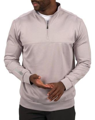 Black Clover Cross Q-Zip in Light Grey at Nordstrom, Size Xx-Large