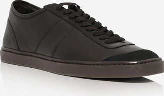 Christophe Lemaire Niedrige Schn&uuml;rsneakers aus Glatt- und Wildleder Linoleum Basic