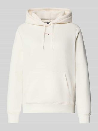 Tommy Jeans Regular Fit Hoodie aus Baumwoll-Mix in Weiss, Gr&ouml;&szlig;e XS