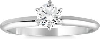 Pompeii3 1/3Ct Solitaire Round Cut Diamond Engagement Ring in 14k Gold Lab Grown