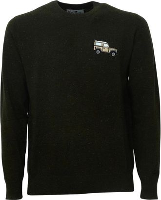 MC2 Saint Barth Maglia Heron Ronde Hals Gebreide Trui - Heren - Ronde hals truien - Groen - XL - Truien & Vesten