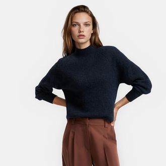 La Redoute Collections Trui met opstaande kraag in mixed alpaca Signature ARISTIDE