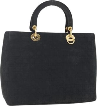 Dior Pre-owned Nylon Handtas - Dames - Vintage Handtas - Zwart - ONE Size - Nylon - Vintage