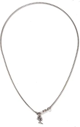 Werkstatt M&uuml;nchen Zilveren Hanger Ketting - unisex - Kettingen - Grijs - ONE Size - Accessoires