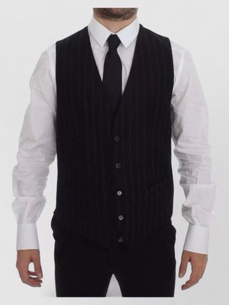 Dolce & Gabbana striped wool waistcoat
