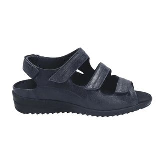 Durea Schoenen, Dames, Blauw, 39 1/2 EU, Leer, 7426 Flat Sandal
