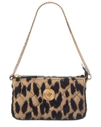 Versace Medusa Quilted Wool Pochette