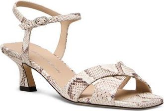 Stuart Weitzman Vinnie Sandal 50 in Cream. at Nordstrom, Size 10.5