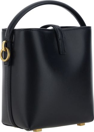 Saint Laurent Womens Shoulder Bag Le 37 Black Calf Leather