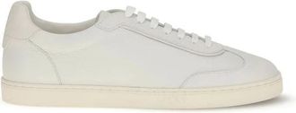 Brunello Cucinelli Rubber Low Top Sneakers - Heren - Sneakers - Wit - 44 EU - Katoen - Schoenen