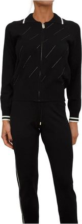 Liu Jo Better Cardigan - Dames - Vesten - Zwart - S - Polyester - Truien & Vesten