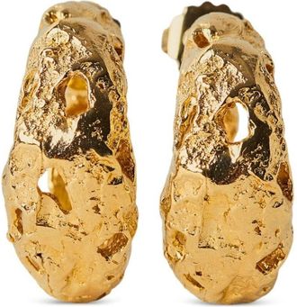 Paola Sighinolfi Galia cut-out hoop earrings - women - Metal (Other) - One Size - Gold