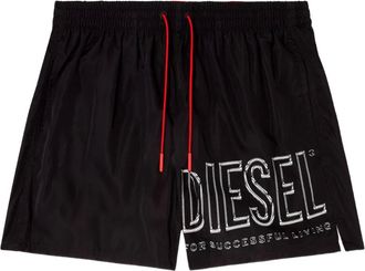 Diesel Soccer-41-D-Core logo swim shorts - Nero