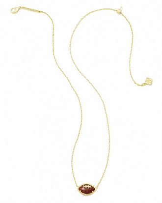 Kendra Scott Womens Football Short Pendant Necklace In Gold