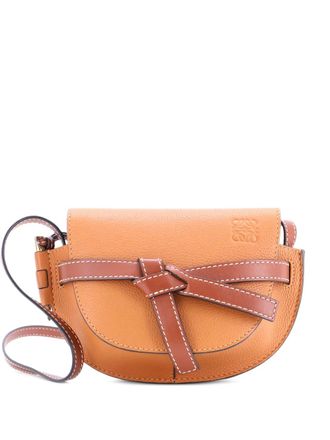 Loewe Gate Shoulder Bag Leather Mini crossbody bag - Marrone