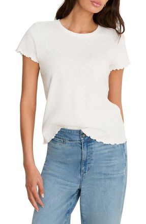 Nic+Zoe Geometric Lace T-Shirt in Paper White at Nordstrom, Size Xx-Large