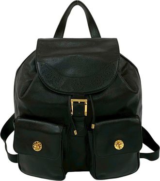 Tiffany & Co. Black Leather Backpack (Pre-Owned)